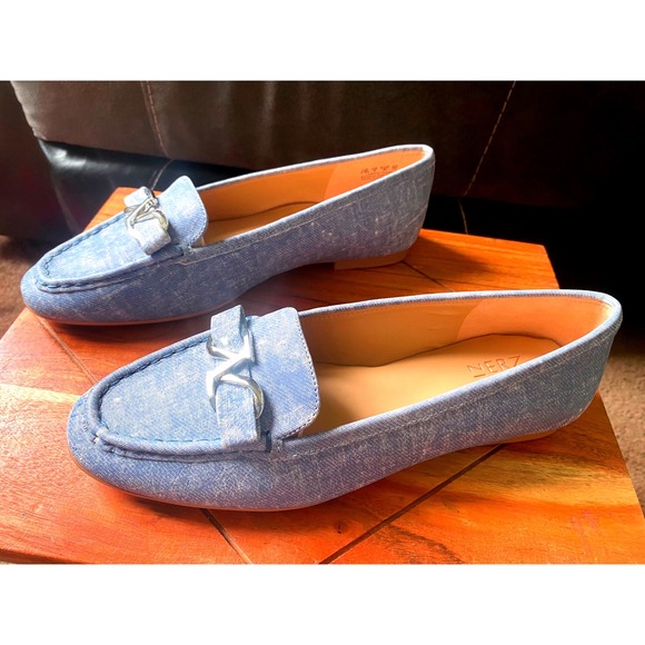 Naturalizer Aliz Loafers Denim Blue Slip On Comfort Casual Shoes 8.5 - Picture 14 of 15